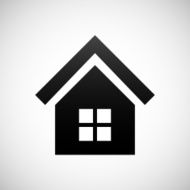 Home icon on a white background N15