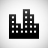 Office Buildings icon on a white background