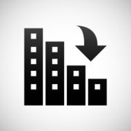 Apartment Buildings icon on a white background N8