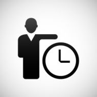 Businessman icon on a white background N84