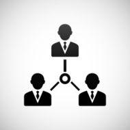 Leadership icon on a white background N2