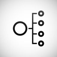 Organization Chart icon on a white background N16
