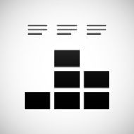 Bar Graph icon on a white background N78
