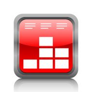 Bar Graph icon on a square button N52