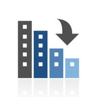 Apartment Buildings icon on a white background N9