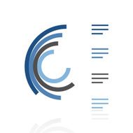 Radial Bar Chart icon on a white background N23