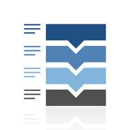 Flowchart icon on a white background N70