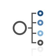 Organization Chart icon on a white background N17
