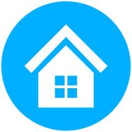 Home icon on a round button N23