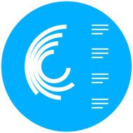 Radial Bar Chart icon on a round button N30