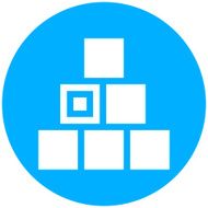 Logistics icon on a round button N32