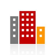 Office Building icon on a white background N31