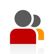 People icon on a white background N2