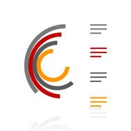 Radial Bar Chart icon on a white background N24