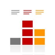 Bar Graph icon on a white background N84