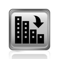 Apartment Buildings icon on a square button N6
