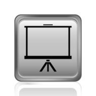Projector Screen icon on a square button N10