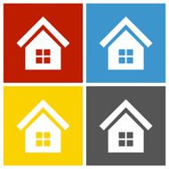 Home icon on square buttons N7