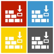 Wall icon on square buttons N7