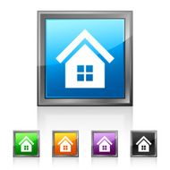 Home icon on square buttons N8