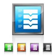 Flowchart icon on square buttons N29