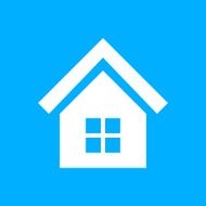 Home icon on a blue background N4