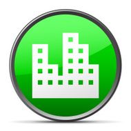 Office Buildings icon on a round button N4