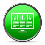 Computer Monitor icon on a round button N47
