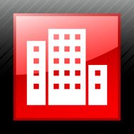 Office Building icon on a square button N20