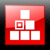 Logistics icon on a square button N16