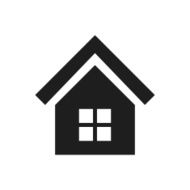 Home icon on a white background N19