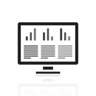 Computer Monitor icon on a white background N37