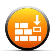 Wall icon on a round button N32
