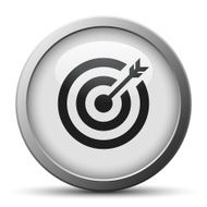 Target icon on a silver button N5