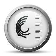 Radial Bar Chart icon on a silver button N4