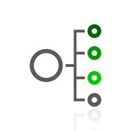 Organization Chart icon on a white background N18