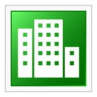 Office Building icon on a square button N21