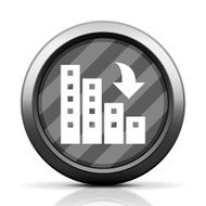 Apartment Buildings icon on a round button N15