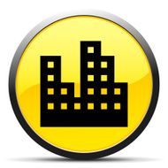 Office Buildings icon on a round button N9