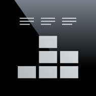 Bar Graph icon on a black background N32