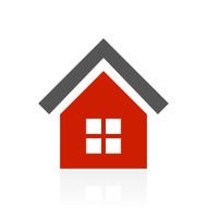 Home icon on a white background N21