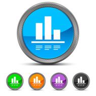 Bar Graph icon on circle buttons N27