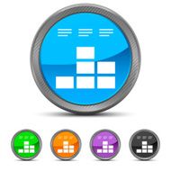 Bar Graph icon on circle buttons N28