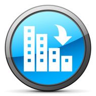 Apartment Buildings icon on a round button N19