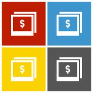 Photography Sale icon on square buttons