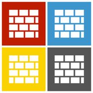 Wall icon on square buttons N9