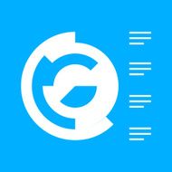 Coxcomb Chart icon on a blue background N3