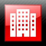 Office Building icon on a square button N23