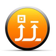 Conveyor icon on a round button N30