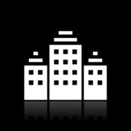 Office Building icon on a black background N12